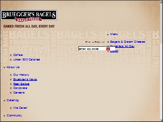Web site https://www.brueggers.com/locations/mn/st-paul/west-7th-place/, Bruegger's Bagels