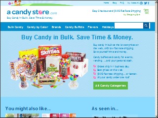 Web site www.candystore.com, Candyland