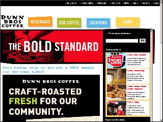 Web site www.dunnbros.com, Dunn Brothers Coffee