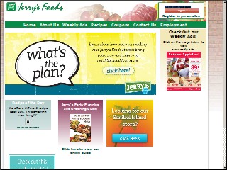 Web site https://www.jerrysfoods.com/&opi=79508299, Jerry's Foods
