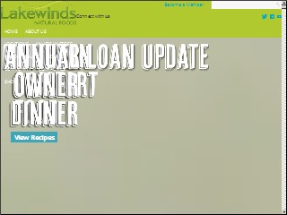Web site www.lakewinds.com, Lakewinds Food Co-op