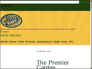 Web site www.pahls.com, Pahl's Market