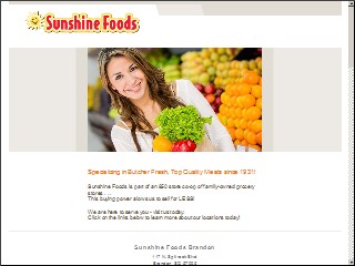 Web site http://sunshinefoodstores.com/&opi=79508299, Sunshine Foods