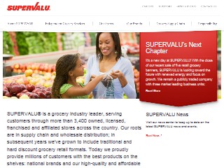 Web site www.supervalu.com, Supervalu