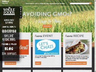 Web site www.wholefoodsmarket.com, Whole Foods Market